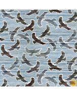 Sunset Rodeo: Flying Eagles -- Henry Glass Fabrics 9149-11 lt blue