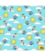 Noah's Story: Sky, Clouds, Sun Light Blue -- Henry Glass Fabrics 9454-11