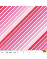 Rainbowfruit: Calories Don't Count Pink Diagonal Stripe -- Riley Blake Designs c10892 pink