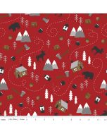 Into the Woods: Main Red -- Riley Blake Designs c11390-red
