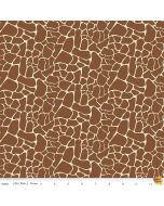 Animal Kingdom: Mini Giraffe Brown -- Riley Blake c691 brown