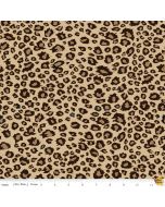 Animal Kingdom: Leopard Brown Animal Skin -- Riley Blake c695 brown