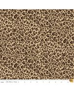 Animal Kingdom: Leopard Mini Brown Animal Skin -- Riley Blake c696 brown