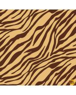 Kenya: Wild Animal Stripe Natural - Michael Miller Fabrics cx9994-natu-d
