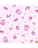 A Star is Born: Ballet Frilly Pink -- Michael Miller Fabrics dcx9830-pink-d