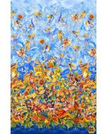 Flower Fairies of the Autumn: Autumn Fairy Border Bluebell -- Michael Miller Fabrics DDC11527-BBEL-D 