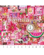 Color Collage: Pink -- Northcott Fabrics dp22418-22 -- 1 yard 16" remaining