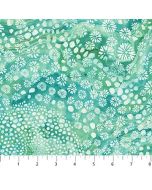 Turtle Bay: Coral Flower Seafoam -- Northcott Fabrics dp24720-74