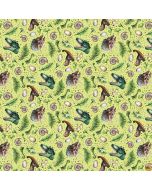 Paleo Tales: Dinosaur Tossed Heads Light Green - Northcott Fabrics dp26784-72