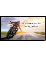 Dream Ride: Feel The Freedom Motorcycle Panel (2/3 yard) -- Elizabeths Studios 628 black