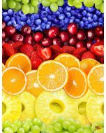 Fruit Bowl: Fruit Bowl Stripe -- Timeless Treasures Fabrics Fruit-cd1369 multi