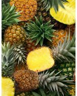 Fruit Bowl: Packed Pineapples -- Timeless Treasures Fabrics Fruit-cd1375 yellow