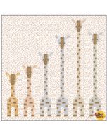 Noah's Ark: Giraffes in a Row Quilt Fabric Kit (pattern purchased separately) -- Dear Stella Fabrics giraffesrow