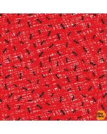 Peace, Love & BBQ: Abstract Texture with Ants Red -- Henry Glass Fabric 9510-88