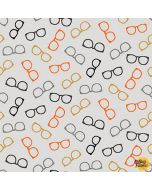 Wild and Free: Tossed Glasses Gray -- Henry Glass Fabrics 9565-91