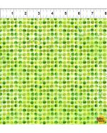 Dinosaur Friends: Dots Green -- In The Beginning Fabrics 8din2  -- 2 yards 25" + FQ remaining