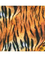 Animal Kingdom: Tiger Stripes Wild -- Robert Kaufman srkd-19875-286 wild  -- 1 yard 25" remaining