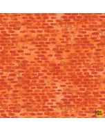 Diggers and Dumpers: Brickwork Orange -- Michael Miller CX9411-ORAN-D  -- 2 yards + FQ remaining 
