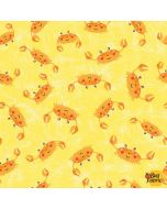 Under the Sea: Oh Snap Crabs Yellow -- Michael Miller Fabrics dc9563-yell-d