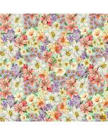 Songs of the Flower Fairies: Garden of the Fairies Green Floral -- Michael Miller Fabrics ddc9273-gree-d