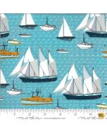Lakeside Story: Boats Freshwater -- Moda Fabrics 13352-17