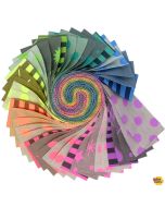 Neon True Colors: 2.5" Design Roll Strip Pack (42 - 2.5" strips)  -- Free Spirit Fabrics - fb4drtp.neontrue  
