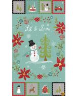 Snowed In: Snowman Panel (2/3 yard) -- Riley Blake Designs P10818-PANEL