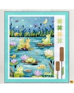 Paul's Pond: Pond Party Quilt Aqua -- Susy Bee paulpondpartyaqua 