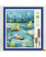 Paul's Pond: Pond Party Quilt Blue -- Susy Bee paulpondpartyblue 