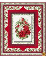 Cardinal Christmas: Simple Elegance Quilt Kit -- Northcott Fabrics CardinalQuilt