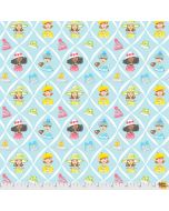 Calendar Girls: Happy Hatters -- Free Spirit Fabrics pwak002.xblue