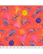 Migration: Wildebeests in Motion-- Free Spirit Fabrics pwlt014.red