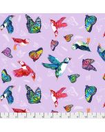 Migration: Friends in Flight -- Free Spirit Fabrics pwlt017.lavender