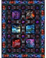 Sci Fi: Space Travel Quilt Pattern -- In The Beginning Fabric sci-pattern 