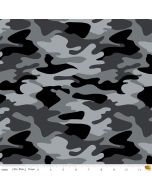Nobody Fights Alone: Camouflage Gray -- Riley Blake c10420-gray 