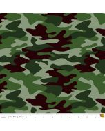 Nobody Fights Alone: Camouflage Green  -- Riley Blake c10420-green 