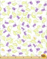 Bird's Buddies: Mini Tulips & Bees Light Aubergine -- Susybee 20383-660 