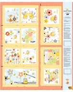 Sweet Bees: Storybook Panel (1 yard) -- Susy Bee 20422-310