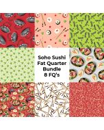 Soho Sushi: FQ Bundle (8 FQ's) -- Blank Quilting sushiFQ