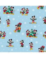 Disney: Mickey Christmas Mickey & Minnie Blue  -- Springs Creative 71753-1600715