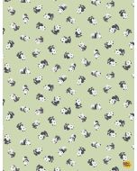 Panda-Monium: How We Roll -- Dear Stella Fabrics 2168 celery