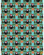 Not Ameowsed: Cat Heads -- Dear Stella Fabrics dmb2226 scuba