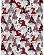 Gnome for the Holidays: Holiday Gnomes Multi -- Timeless Treasures gail-c8223 multi