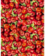Blake's Farm / Farm Life: Packed Apples -- Timeless Treasures dona-c8340 red