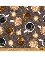 Coffee Shop: Latte Art -- Windham Fabrics 52260-8