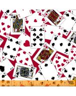 Man Cave: Playing Cards Red -- Windham Fabrics 52411-1