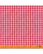 Certified Delicious: Mini Gingham Red - Windham Fabrics 52444-7