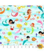 Enchanted Seas: Mermaids -- Northcott/Patrick Lose Fabrics 10051-60