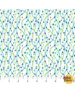 Enchanted Seas: Tentacles White -- Northcott/Patrick Lose Fabrics 10054-10 - 2 yards 31" remaining