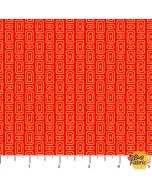Enchanted Seas: Tiki Orange -- Northcott/Patrick Lose Fabrics 10059-24